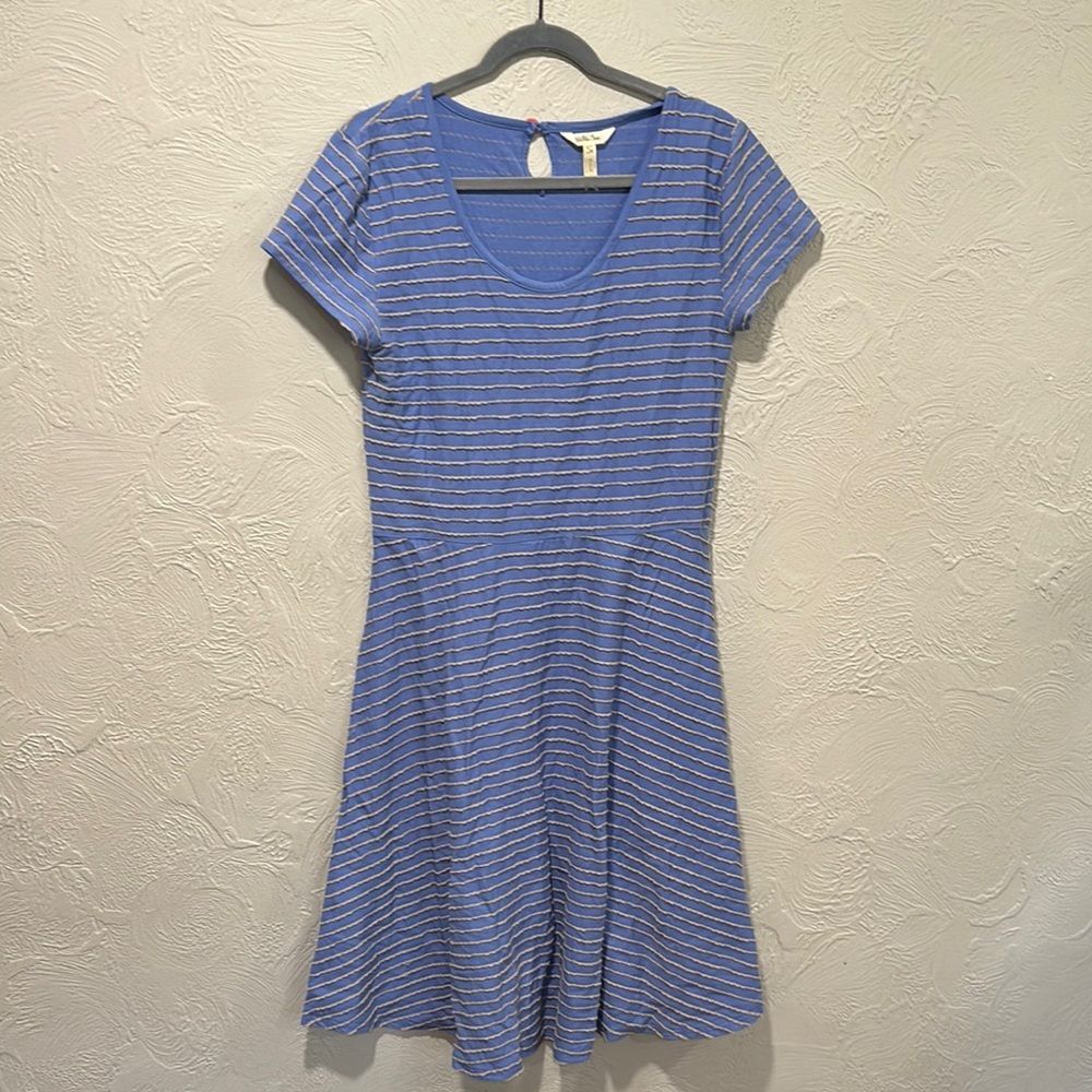 Matilda Jane Blue and Gray Mini/Midi Dress